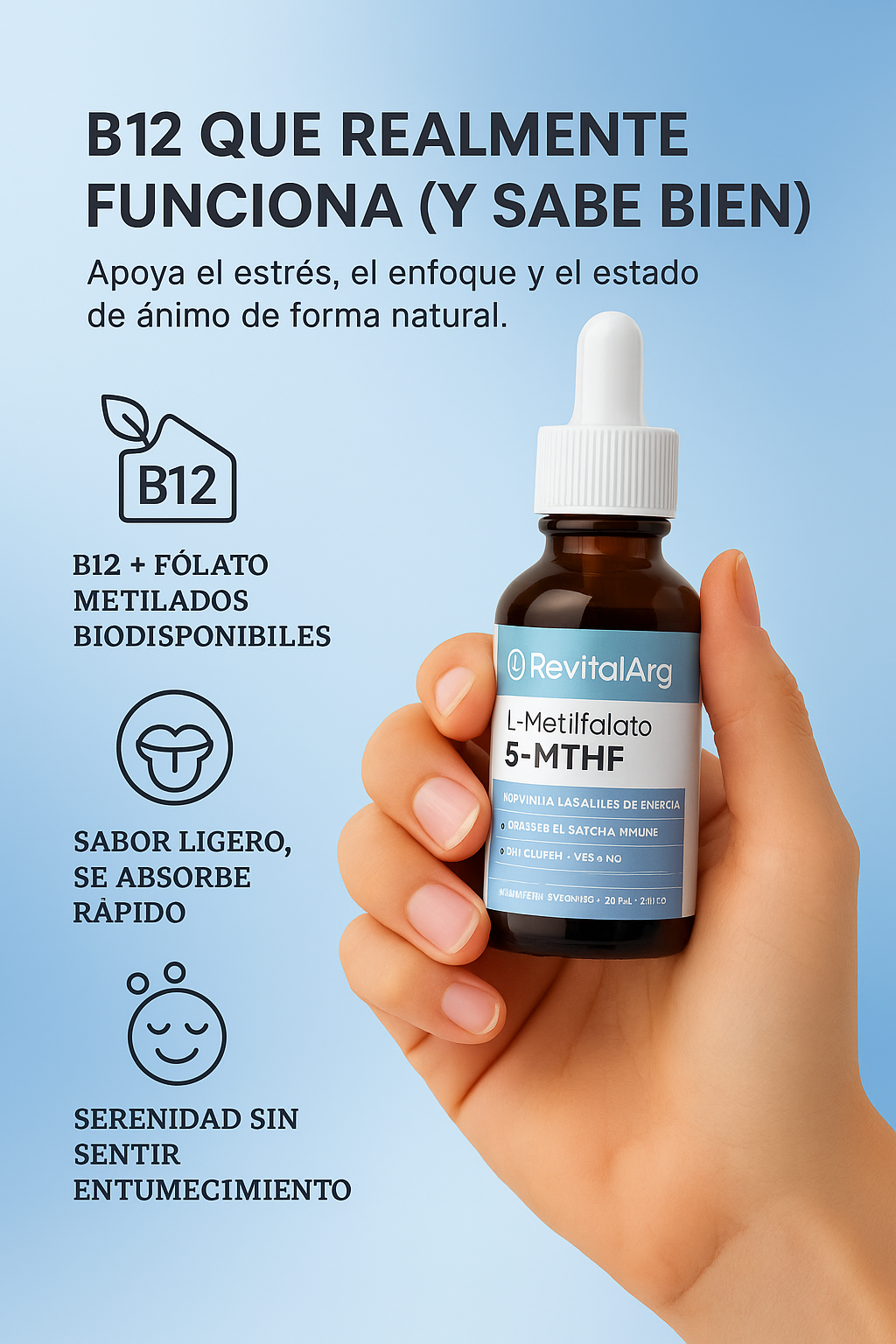 Gotas sublinguales Revital Metil-B12 (60ml)
