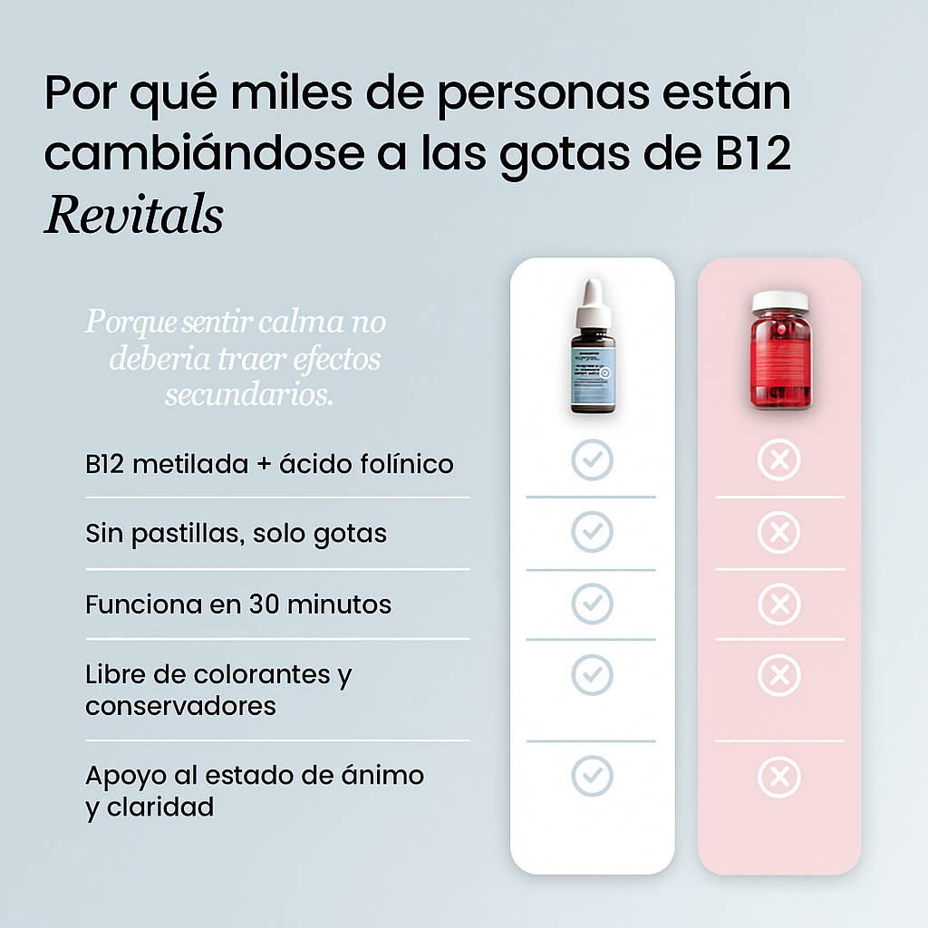 Gotas sublinguales Revital Metil-B12 (60ml)